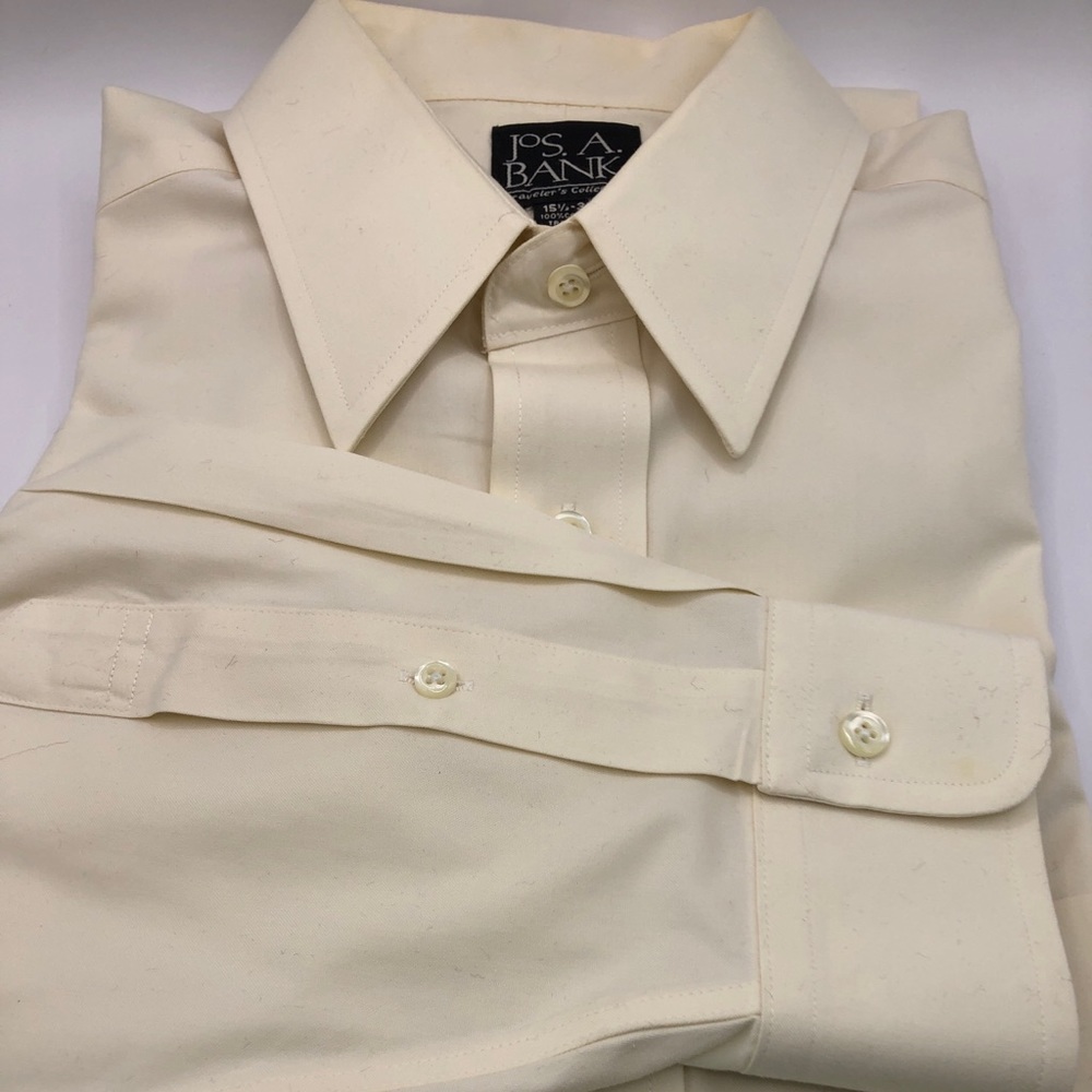 Jos. A. Bank Cream Dress Shirt